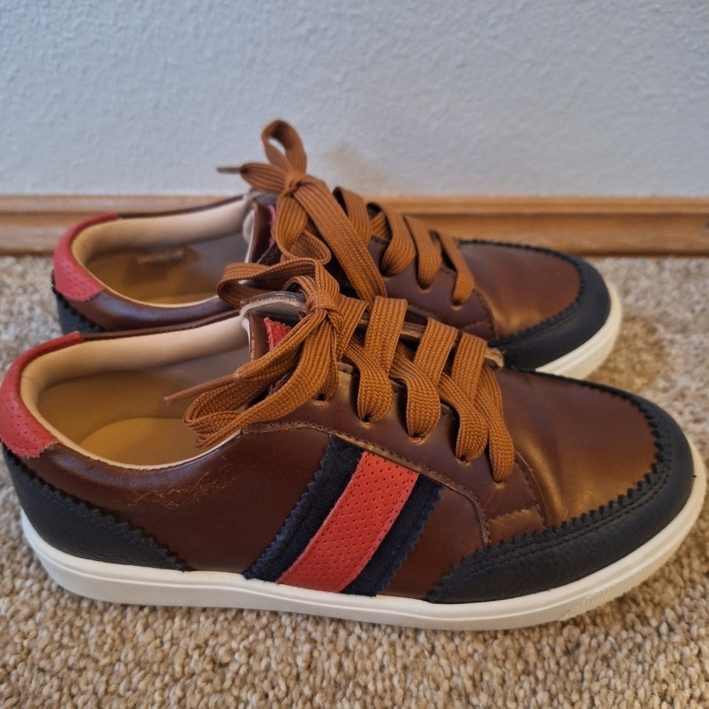 Elephantito All American Apache Leather Sneakers Lace Up Kids Unisex Size 13 - Picture 4 of 9